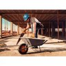 Pneu com Câmara 3.5/8 e Roda Metálica Tramontin para Carrinho de Mão com Bucha Plástica - 2