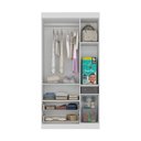 Ver imagem 5 de Guarda-roupa Infantil 92cm 3 Portas e 2 Gavetas Encanto Multimóveis Mp4447 Branco/off White