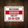 Placa De Sinalização - Garagem Não Estacione Sabe Ler 36X46 - 1