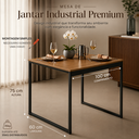Ver imagem 3 de Mesa Jantar Apartamento Industrial 100% MDF Compacta 100x60