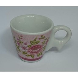 Xícara Café Com Pires Pirâmide Faixa Rosa - 6 Unidades - 2