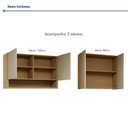 Ver imagem 5 de Lavanderia Modulada 2 Peças 4 Portas Simone Mendes Marrom/Carvalho/Greige