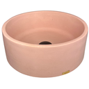 Ver imagem 3 de Cuba Rosa Banheiro Redonda Apoio Lavabo Concreto Artesanal Sobrepor