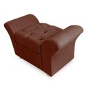 Ver imagem 3 de Kit Cabeceira Geovana + Calçadeira Baú Veneza Solteiro 100cm Suede - Renascer Decor:Marrom