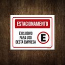 Ver imagem 1 de Placa Sinalização - Estacionamento Exclusivo Empresa 36x46
