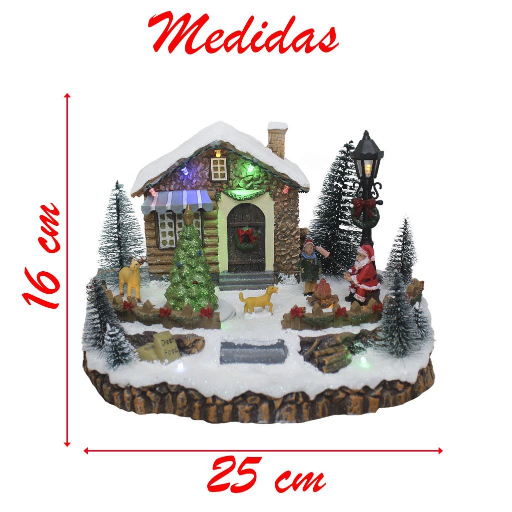 Estátua Natalina Musical Iluminada Papai Noel Camionete 20cm - Gici  Christmas - Decoração de Natal para Casa - Magazine Luiza