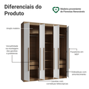 Ver imagem 5 de Guarda-roupa Casal 6 Portas Batentes Venus Madesa