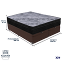 Ver imagem 3 de Cama Box Baú Marrom e Colchão Airtech Pampa Molas Ensacadas Queen Ortobom