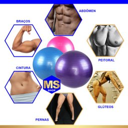 Bola Suíça para Pilates Yoga Funcional Fitness 65cm cpm Bomba - 8