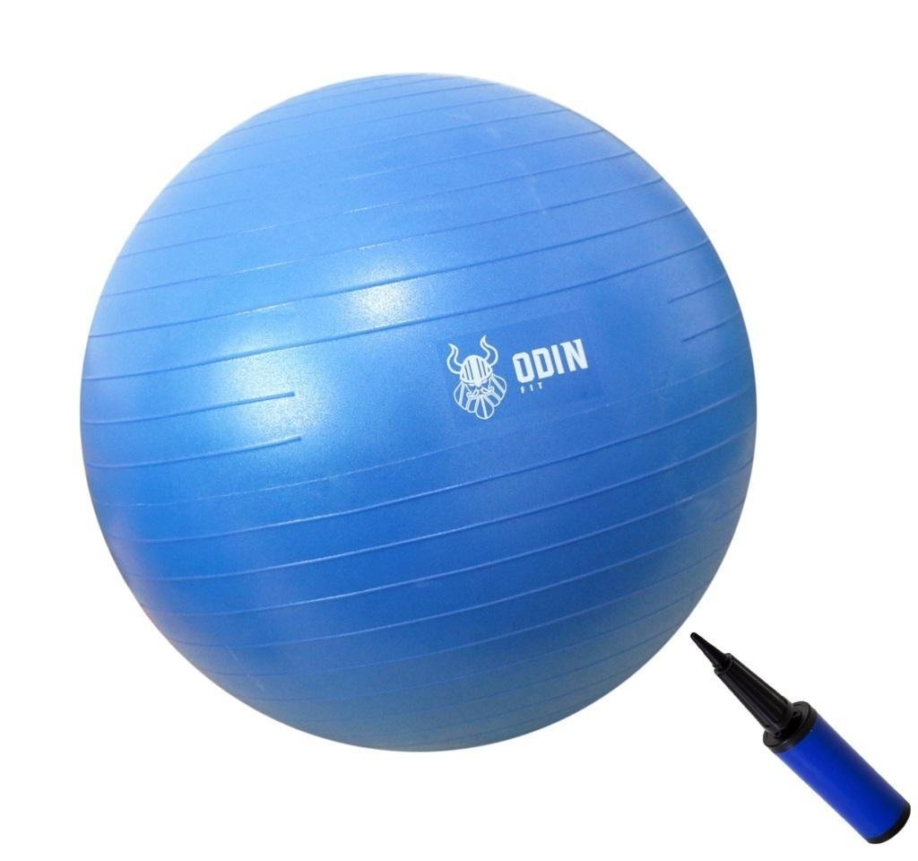 Kit Bola de Ginástica Suíça Pilates 55 65 75cm Azul Odin Fit - 2