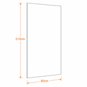 Ver imagem 3 de Folha de Porta em Madeira Lisa 210x80x3,5cm Gitale Portas