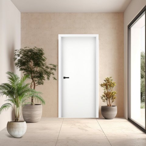 Folha de Porta em Madeira Lisa 210x80x3,5cm Gitale Portas