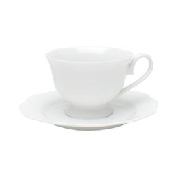 Kit 6 Xícaras Chá Porcelana Com Pires Maldivas Branco 180Ml - 2