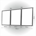 Ver imagem 2 de Kit 03 Quadros Decorativos Impressao U.v. em Vidro - Foco Disciplina Execucao Aguia Leao e Lobo (fr0