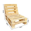 Ver imagem 2 de Banco Sofá De Pallet Para Sacada Varanda Rústica Marrom