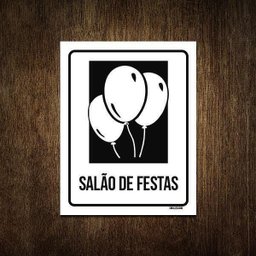 Placa Condomínio Ambiente Salão de Festas 36x46 - 1