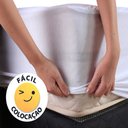 Ver imagem 4 de Lençol Impermeável 2 em 1 Protetor Colchão Casal 138x188x36cm Macio Antialérgico com Elástico