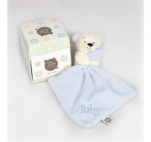 Mini Naninha de Bebê Urso Azul - Zip Toys - 3