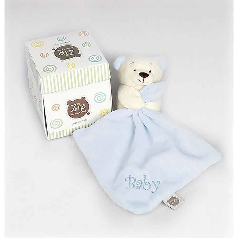 Mini Naninha de Bebê Urso Azul - Zip Toys - 4