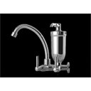 Ver imagem 1 de Torneira com Filtro Cromado Cozinha Parede 1/4 Volta C70 2167 Abs