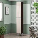 Ver imagem 2 de Paneleiro Aline Simples Chocolate Off White - Poquema