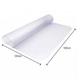 Tapete Protetor de Piso para Escritório 100x120cm Protepiso Flexível Cristal Fosco Dello - 3
