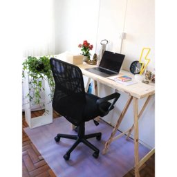 Tapete Protetor de Piso para Escritório 100x120cm Protepiso Flexível Cristal Fosco Dello - 5