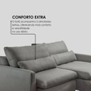 Ver imagem 5 de Sofá Cama Retrátil e Reclinável Tecido Linhão Atenas