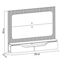 Ver imagem 4 de Painel Ripado para Tv 70 Pol com Bancada Suspensa 210cm Trevis D04 Off White/freijó - Mpozenato