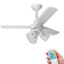 Ver imagem 1 de Ventilador Teto Controle Remoto Rubi Branco Loren Sid - 127v
