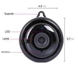 Mini Câmera IP Wifi Celular Grava Detecção Movimento Noturna - 6