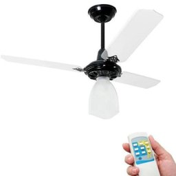 Ventilador Teto Controle Remoto Lumi Loren Sid Preto - 127V - 3