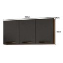 Ver imagem 3 de Armário de Cozinha Aéreo 3 Portas Valência Carvalho/Grafite - Sallêto