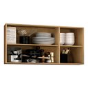 Ver imagem 4 de Armário de Cozinha Aéreo 3 Portas Valência Carvalho/Grafite - Sallêto