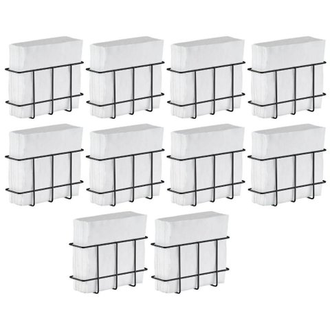 Kit 10 Porta Guardanapos Pequeno Aramado Preto Restaurante Utimil Organizar Lanchonete Buffet