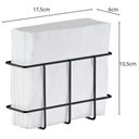 Ver imagem 3 de Kit 10 Porta Guardanapos Pequeno Aramado Preto Restaurante Utimil Organizar Lanchonete Buffet