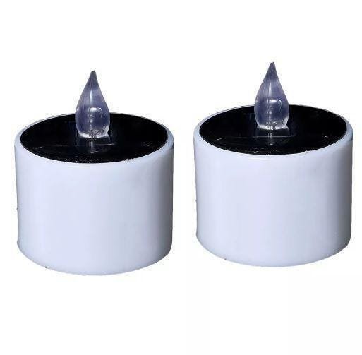 Velas Solar Eletrônica Decorativa Led Amarela 6 Unidades - 1