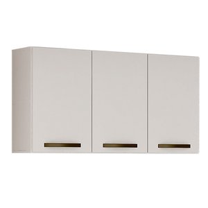Armário Aéreo De Cozinha 3 Portas Valência Branco - Sallêto