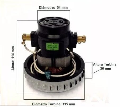 Motor para Aspirador Electrolux A10N1/Aqp20/Gt20N/Gt30N - 127V - 1