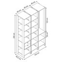 Ver imagem 3 de Closet Multi Yes Com Cabideiro 2 Gavetas E 14 Prateleiras Nova Mobile Branco