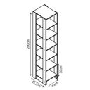 Ver imagem 2 de Closet Multi Yes Com Cabideiro 2 Gavetas E 14 Prateleiras Nova Mobile Branco