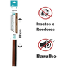Veda Porta Protetor Adesivo 3m Rodo Silicone Marrom Stamaco 80cm - 4