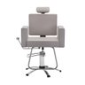 Cadeira Cabelereiro Barbeiro Poltrona Salão de Beleza Profissional Reclinável Estofado Apoio Pé - 1