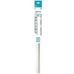 Veda Porta Friso Protetor Com Adesivo 3m Rodo Silicone Branco Stamaco 80cm - 1