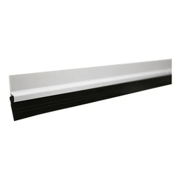 Veda Porta Friso Protetor Com Adesivo 3m Rodo Silicone Branco Stamaco 80cm - 3