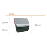 Veda Porta Friso Protetor Com Adesivo 3m Rodo Silicone Branco Stamaco 80cm - 5