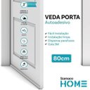 Ver imagem 2 de Veda Porta Friso Protetor Com Adesivo 3m Rodo Silicone Branco Stamaco 80cm