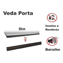 Ver imagem 4 de Veda Porta Friso Protetor Com Adesivo 3m Rodo Silicone Branco Stamaco 80cm