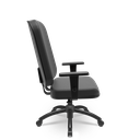 Ver imagem 2 de Cadeira Giratória Operativa Plus Size Plaxmetal Braços 3D Preta