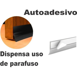 Veda Porta Rodo Silicone Protetor De Frestas Stamaco 90cm Preto - 4